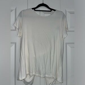 Lulus white twist back shirt Size XS